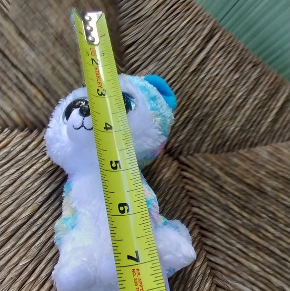 โ2021 TY Beanie Boos 7" HELENA Unicorn Husky Dog Animal Plush Toy wide eye plush - Picture 10 of 13